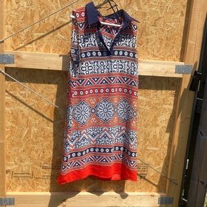 DANILLO BOUTIQUE/Vibrant Sleeveless Patterned Midi Dress